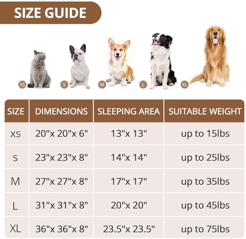 JOLLYVOGUE Calming Dog Bed Medium Size Dog, 31in Donut Washable Medium Pet Bed - Image 5