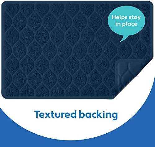 MIGHTY MONKEY Waterproof Cat Litter Box Mat, BPA Free, 24x17 Navy - Image 7