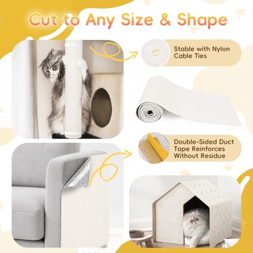 Cat Scratch Furniture Protector, Self-Adhesive Cat Couch Protector - Image 5