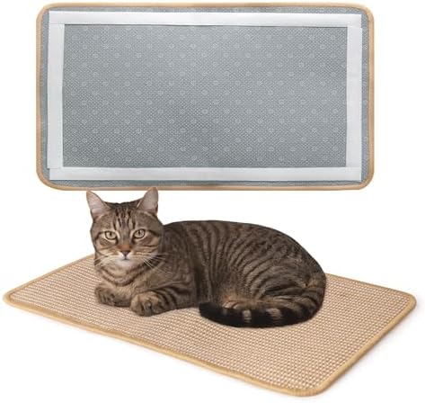 Cat Scratching Mat Sisal, Sisal Fabric Large Pet Scratching Pad by Unknown