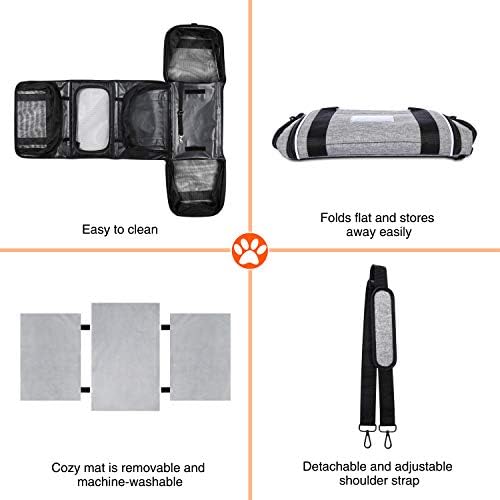 TSA Airline Approved Soft Sided Pet Carrier Top Loading 4 Side Expandable Large - Image 7