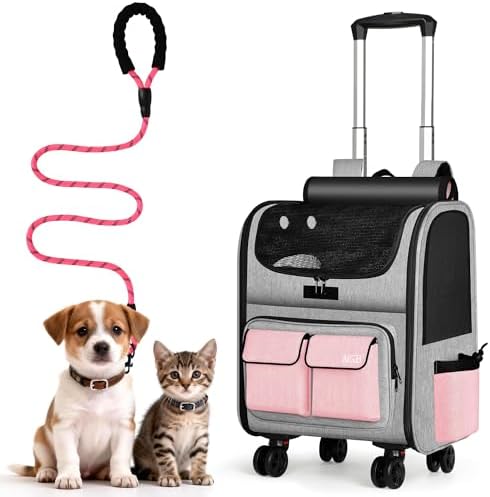 MGB Foldable Rolling Pet Carrier by MGB