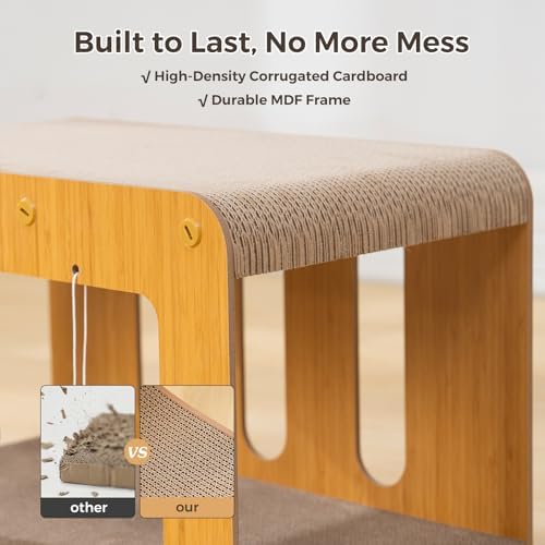 Avont 2-in-1 Cardboard Cat Scratcher House - Image 5