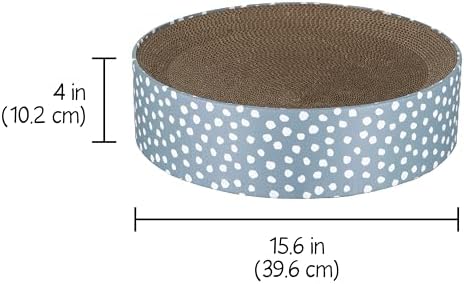 Kitty City Blue Dot Corrugate Scratcher Bed - Image 3