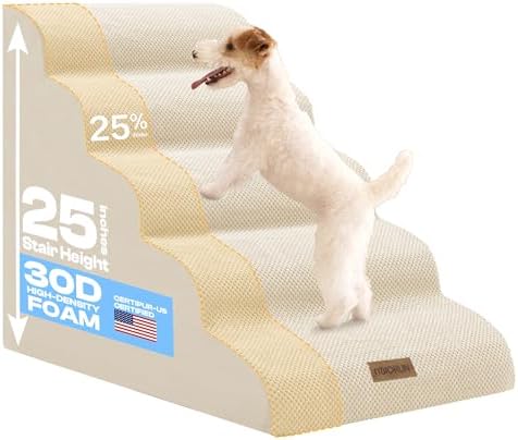 Miorun Extra Wide Dog Stairs for Large Dogs by Miorun