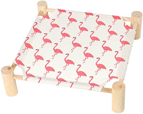 Patas Lague Cat Hammock Bed Small Eleveted Dog Bed 19x19 in Flamingo by PatasLague