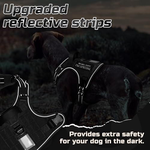 rabbitgoo Tactical Dog Harness for Small, No Pull Military Service Vest - Image 6