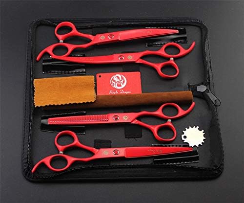Purple Dragon 7.0 inch Dog Grooming Scissors Set - Image 6