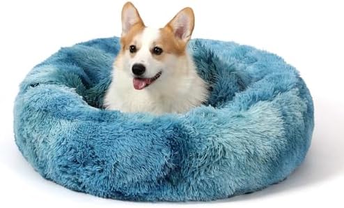 NOYAL Calming Donut Dog Bed, Hooded Cave by Noyal