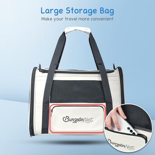 BurgeonNest Cat Carrier Soft, Collapsible Travel Pet Bag, Small Dogs - Image 6