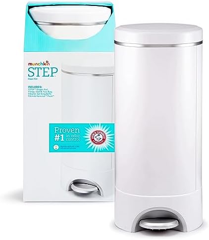Munchkin® STEP™ Diaper Pail Powered by Arm & Hammer, #1 in Odor Control by Munchkin