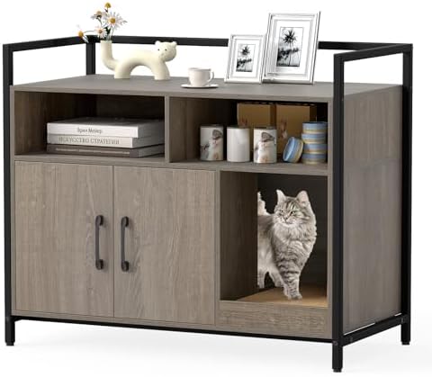 Giantex Cat Litter Box Enclosure by Giantex