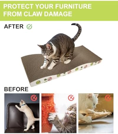 TIMHAKA 8 Pack Cat Scratching Board, Double-Sided Usability, - Image 6