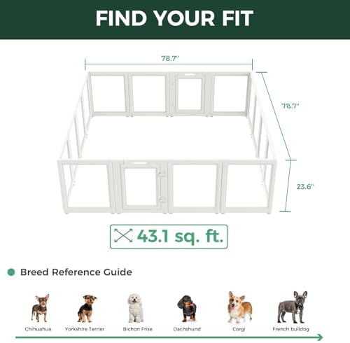 FXW AuraSpace Clear Acrylic Indoor Dog Playpen, 16 Panels - Image 6