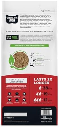 World's Best Cat Litter, Lasts 2X Longer, 8 lb Bag - Image 2