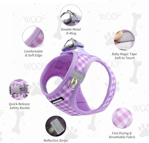 AIITLE Step in Medium Dog Harness and Leash Set, Puppy Pet Vest - Image 5