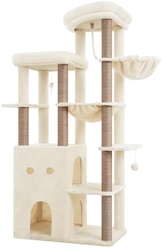 Heybly Cat Tree, 69.7 in Secure Anti-Tip Cat Tower - Image 4
