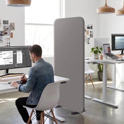 DECOLAB Standing Wall Room Dividers, Portable Partition - Image 2