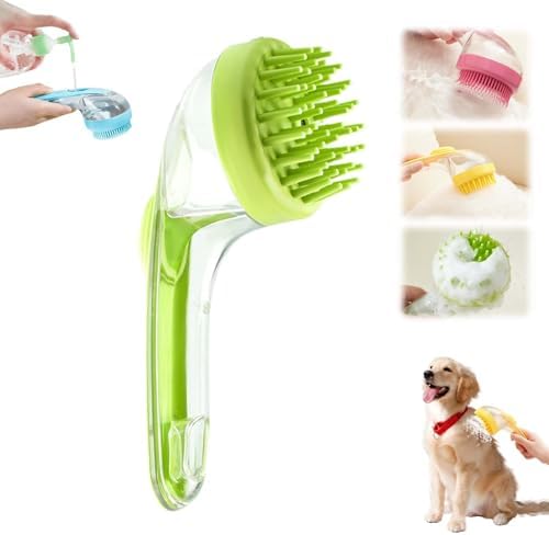 Pet Bath Brush, 2025 New 2 in 1 Dog Bath Brush by Yilia