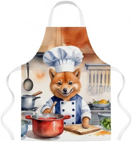 Caroline's Treasures Finnish Spitz The Chef Apron Cooking Kitchen Server Baking by CarolinesTreasures