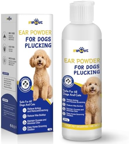 Dog Ear Powder for Hair Removal & Easy Grooming by Ninibabie