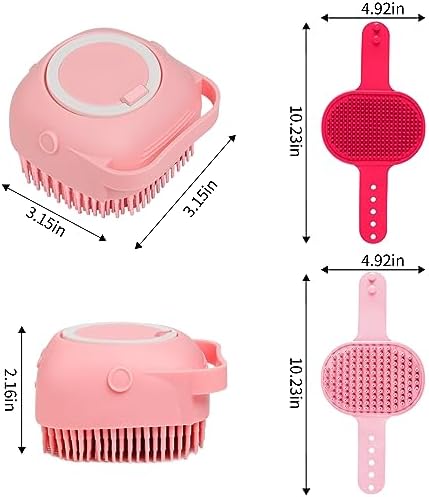 Comotech 6PCS Dog Bath Brush & Dog Toothbrush | Adjustable Handle Shampoo Brush - Image 6