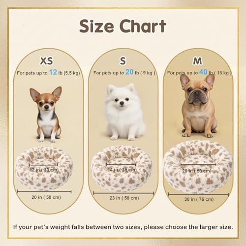 Avont Donut Dog Bed, Calming Round Pet Bed - Image 2