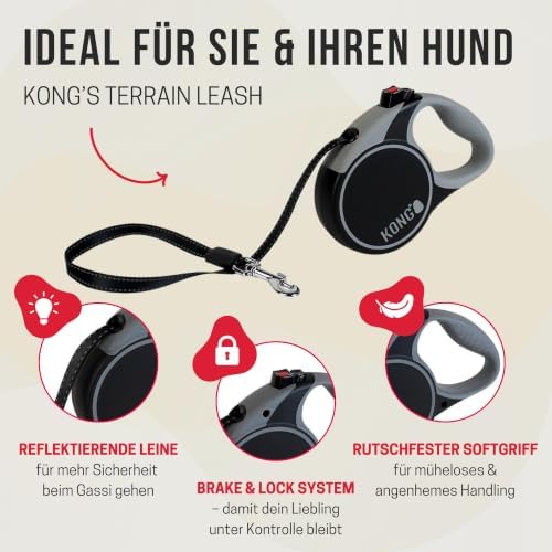 Alcott KONG Terrain Retractable Dog Leash - Image 2