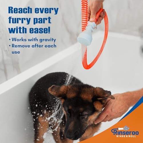 Rinseroo Dog Shower Attachment Hose – Slip-On Pet Sprayer - Image 5