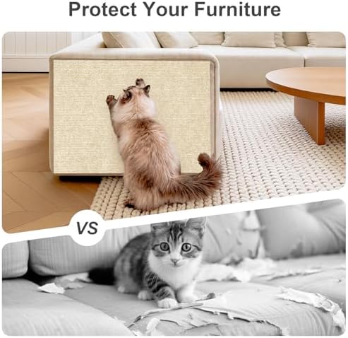 Large Cat Scratcher, 78.7x15.7 Cat Scratch Furniture Protector - Image 7