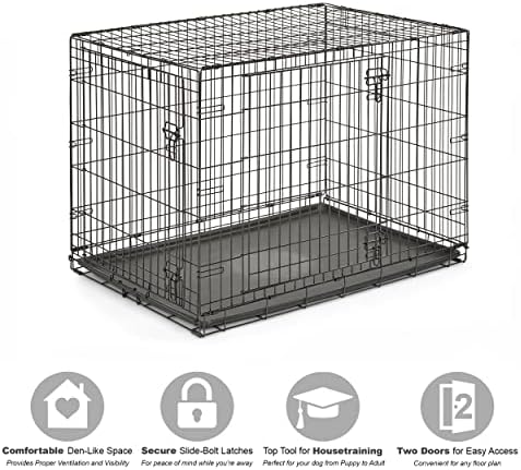 New World by Midwest 42-Inch Double Door Crate, - Image 3