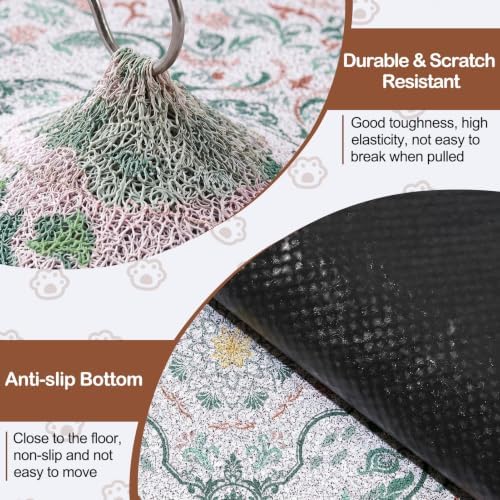 Glittme Cat Litter Mat 33"x22" Non-Slip Washable Trapping Mat - Image 5