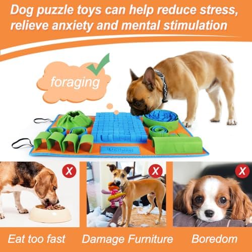 Vivifying Snuffle Mat for Dogs, Interactive Dog Puzzle Toy for Boredom - Image 5