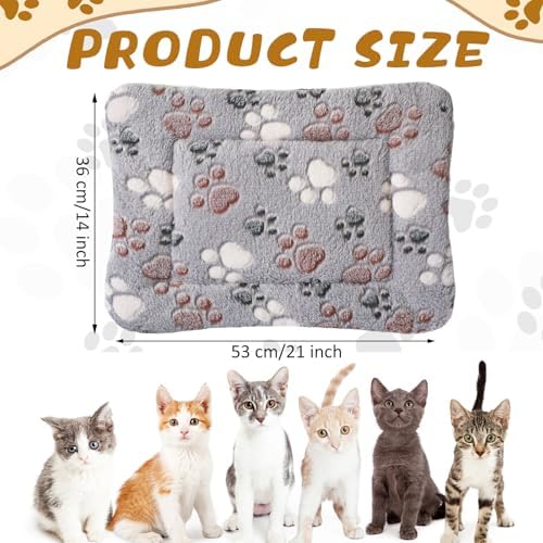 Tuanse 4 Pack Soft Pet Bed Mat Small Dog Crate Fleece - Image 2