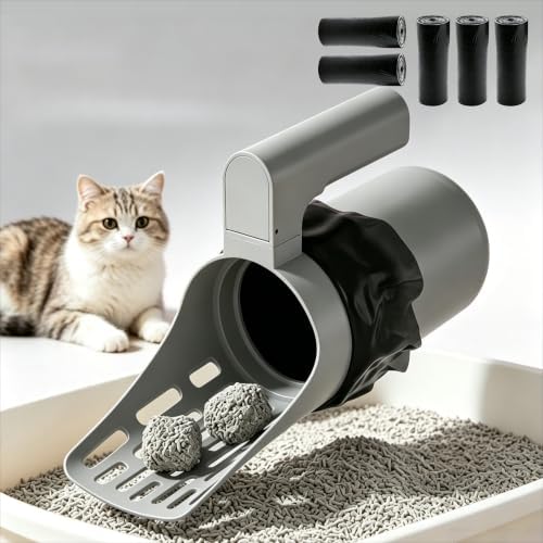 Cat Litter Scoop with Waste Can, 2 in 1 Large Capacity Portable Litter Scooper by Unknown