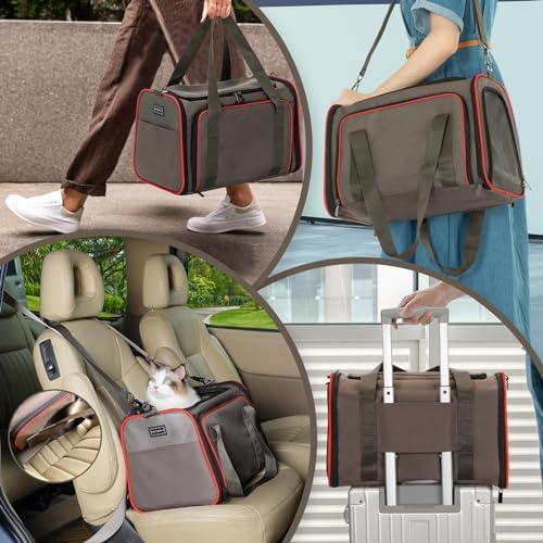 Petsfit Expandable Cat Carrier Dog Carriers, Airline Approved Soft-Sided - Image 4