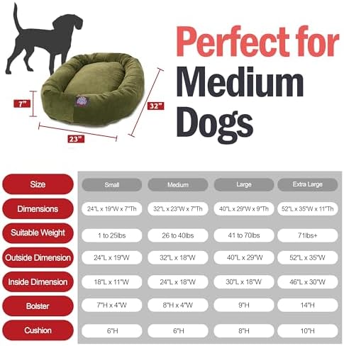 Majestic Pet Micro Velvet Dog Bed, 32 Inch Medium - Image 3