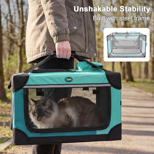 Ownpets Collapsible Travel Pet Crate - Image 5