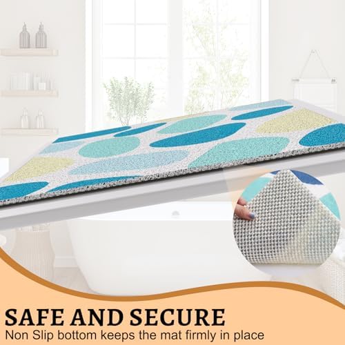 Anti Slip Loofah Shower Mat, Quick Drying Bathtub Mat - Image 3