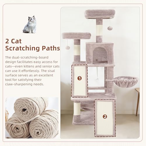 Gitelsnour Cat Tree Tower Multi-Level - Image 2