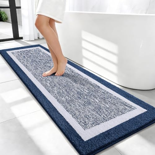 OLANLY Bathroom Runner Rugs 59x20, Extra Long Bath Mats by OLANLY