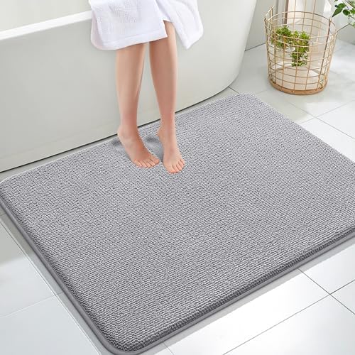 OLANLY Thick Memory Foam Large Bathroom Rug 40x32, Absorbent Bath Mat by OLANLY
