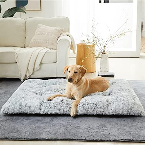 BFPETHOME Dog Bed for Large Dogs, Plush Kennel Pad for Sleeping &Ease Anxiety - Image 2