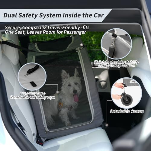 EchoSmile 4-Wheel Pet Stroller for Dogs & Cats - Image 4