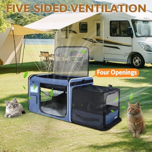 Petskd Side Expandable Extra Large Cat Carrier - Image 6