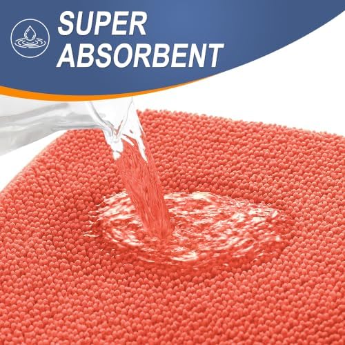 OLANLY Memory Foam Bathroom Runner Rugs 47x20, Absorbent Long Mat - Image 3