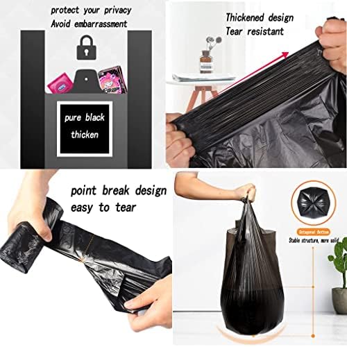 Small Black 4 Gallon Trash Bag - Image 3