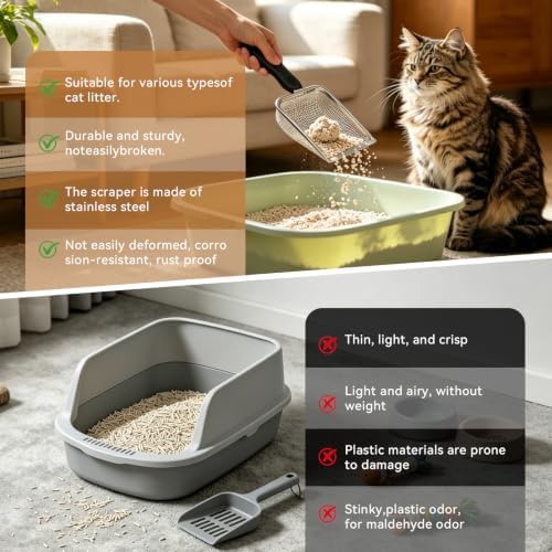 Cat Litter Scoop Metal 3.8mm Mesh - Image 4