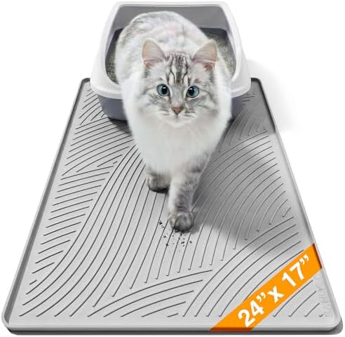 Cat Litter Box Mat by BANLYEO