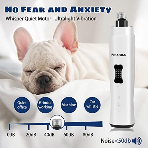 Dog Nail Grinder with 5 LED Shadow Free Light, Dog Nail Trimmer Protect Pet - Image 5